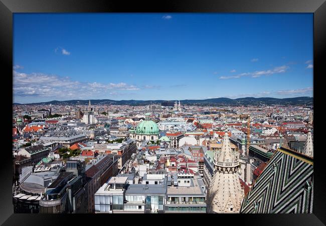 Vienna Capital City Cityscape in Austria Framed Print by Artur Bogacki