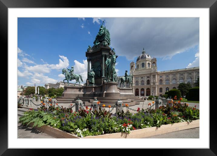 Empress Maria Theresa Monument in Vienna Framed Mounted Print by Artur Bogacki