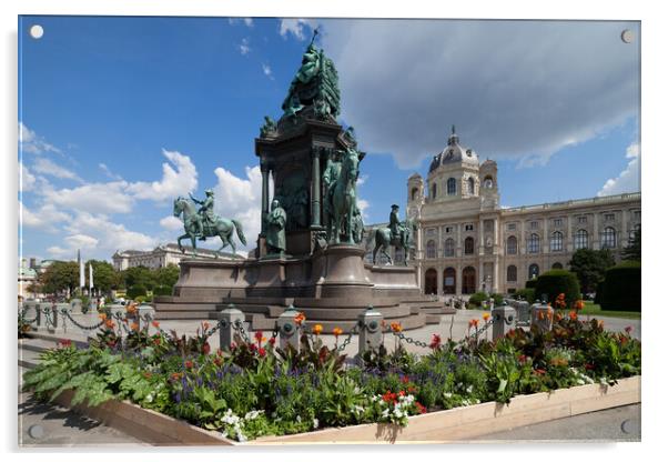 Empress Maria Theresa Monument in Vienna Acrylic by Artur Bogacki