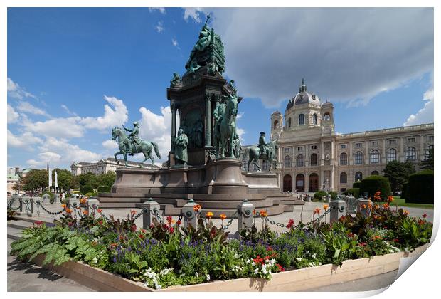 Empress Maria Theresa Monument in Vienna Print by Artur Bogacki
