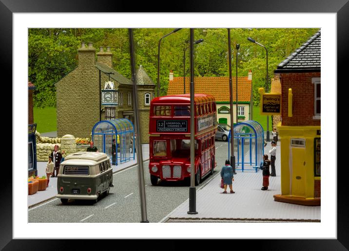 At The Bus Stop 2 Framed Mounted Print by Steve Purnell