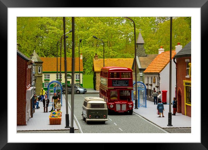 At The Bus Stop 3 Framed Mounted Print by Steve Purnell