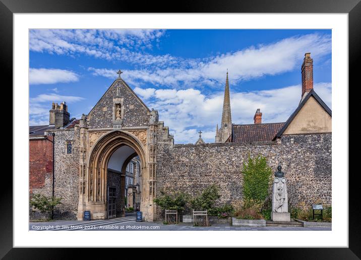 Erpingham Gate, Norwich Framed Mounted Print by Jim Monk