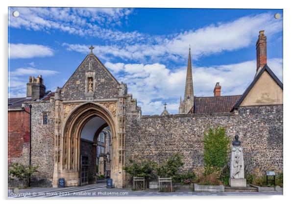 Erpingham Gate, Norwich Acrylic by Jim Monk