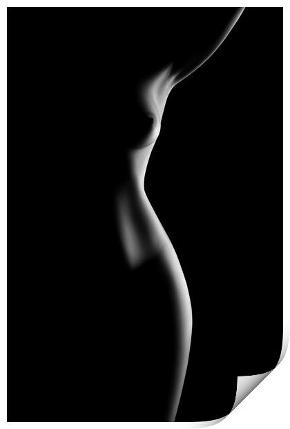 Nude woman bodyscape 70 Print by Johan Swanepoel