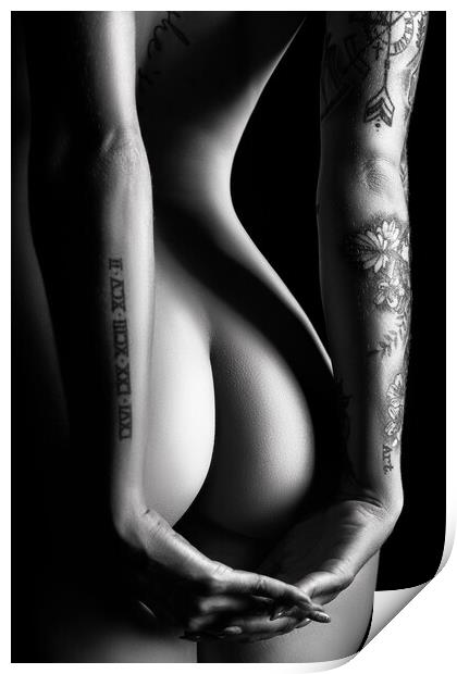 Sensual Nude Woman 4 Print by Johan Swanepoel
