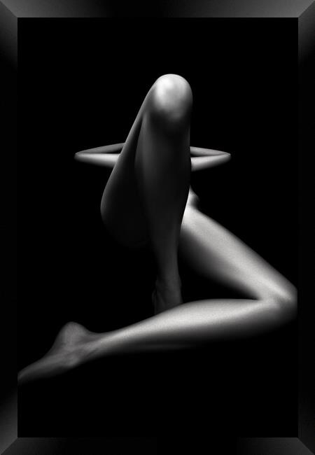 Nude woman bodyscape 76 Framed Print by Johan Swanepoel
