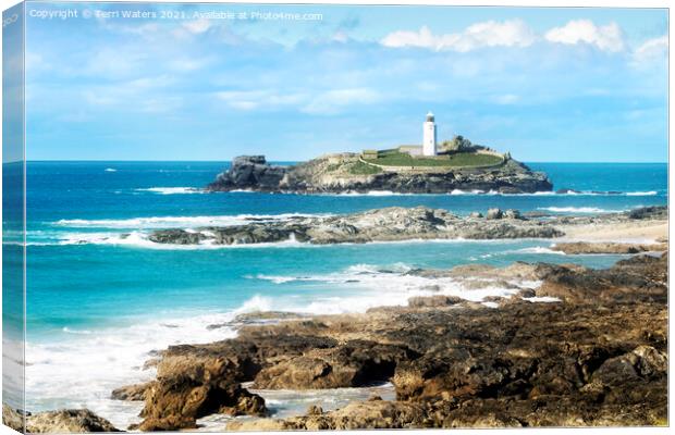 Classic Godrevy Canvas Print by Terri Waters