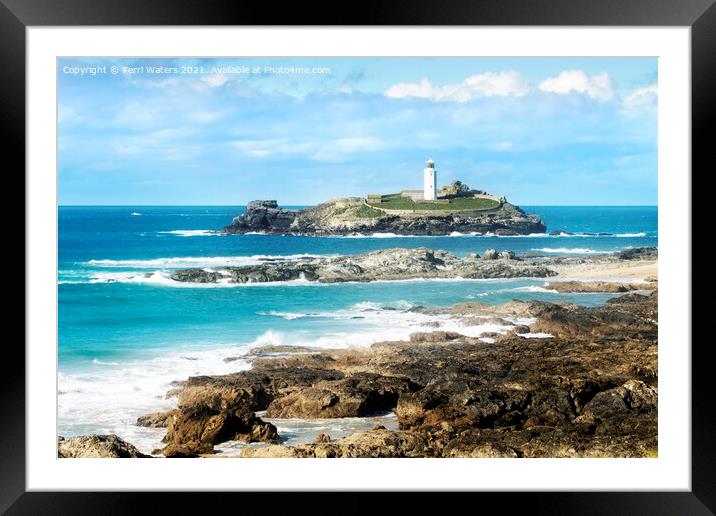 Classic Godrevy Framed Mounted Print by Terri Waters