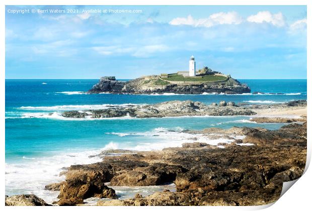 Classic Godrevy Print by Terri Waters