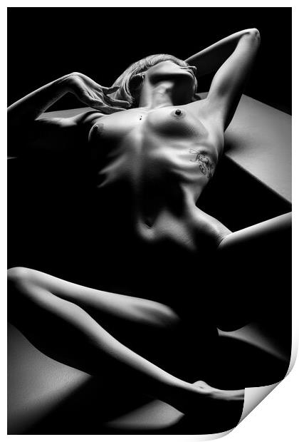 Sensual Nude Woman 5 Print by Johan Swanepoel