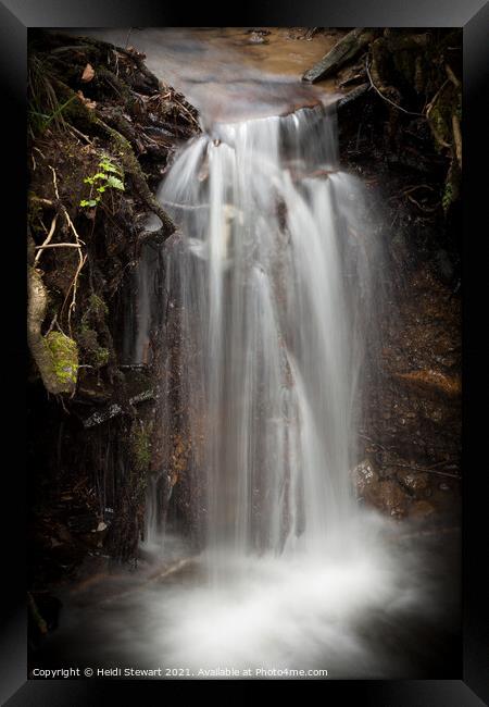 Small Falls at Tyn y Coed Woods Framed Print by Heidi Stewart