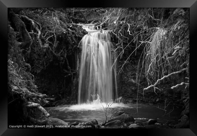 Small Falls at Tyn y Coed Woods Framed Print by Heidi Stewart