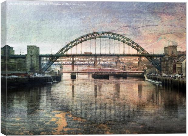  Bridges over the Tyne Canvas Print by Lynn Bolt