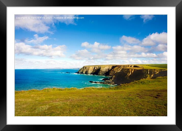 Godrevy to St Agnes, The North Cornwall Coastline Framed Mounted Print by Terri Waters