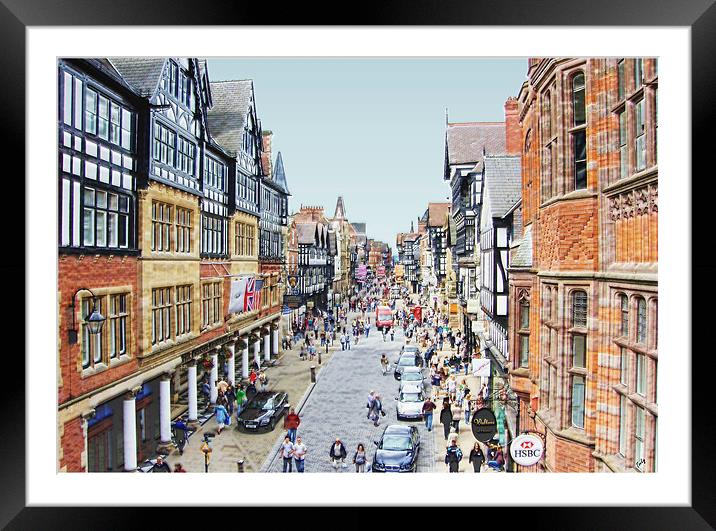 Foregate Street Chester Framed Mounted Print by Ian Tomkinson