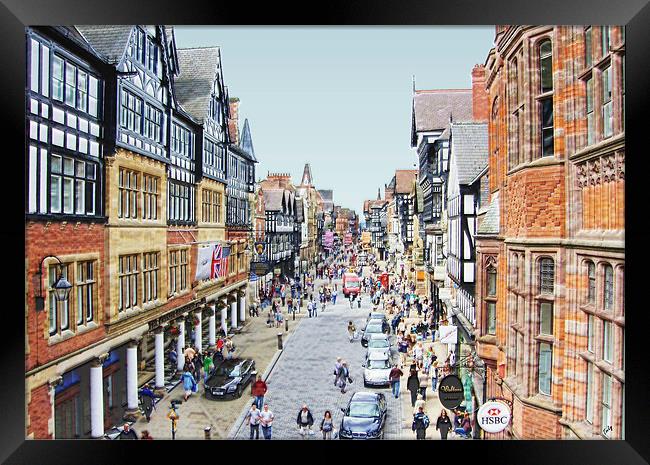 Foregate Street Chester Framed Print by Ian Tomkinson