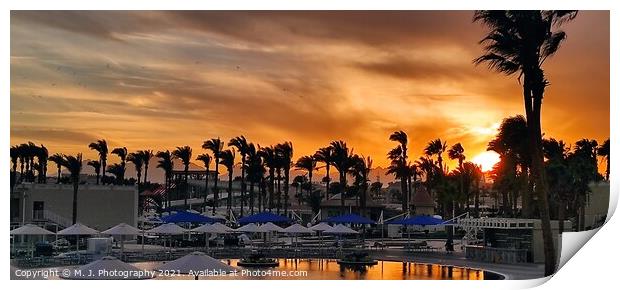 Outdoor of Hurghada in Egypt Print by M. J. Photography
