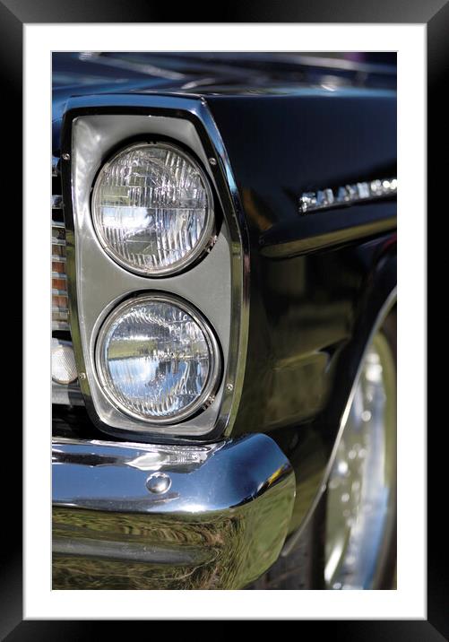 Classic Ford Fairlane Car Framed Mounted Print by Neil Overy