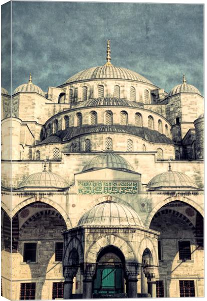 Sultan Ahmed Mosque, Blue Mosque, Istanbul Canvas Print by Neil Overy