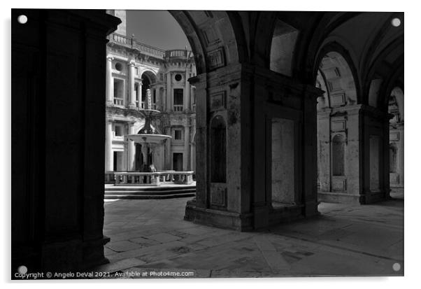 Arches in the Templar Convent of Christ Acrylic by Angelo DeVal