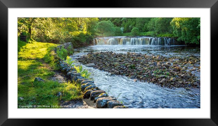 Wain Wath Force -  Yorkshire Dales Framed Mounted Print by Jim Monk