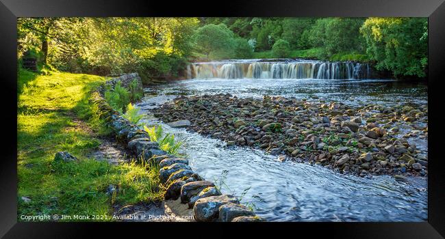 Wain Wath Force -  Yorkshire Dales Framed Print by Jim Monk
