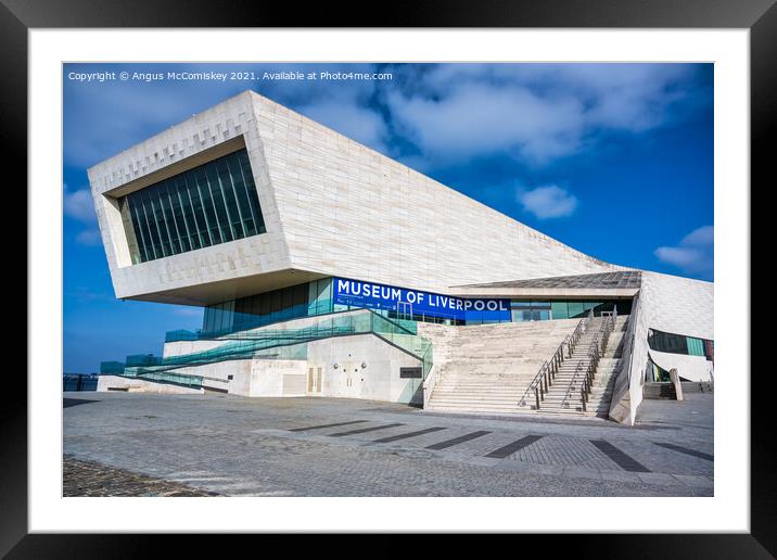 Museum of Liverpool at Pier Head Framed Mounted Print by Angus McComiskey