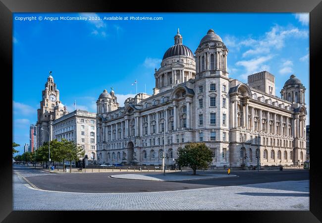 The Three Graces Liverpool Framed Print by Angus McComiskey
