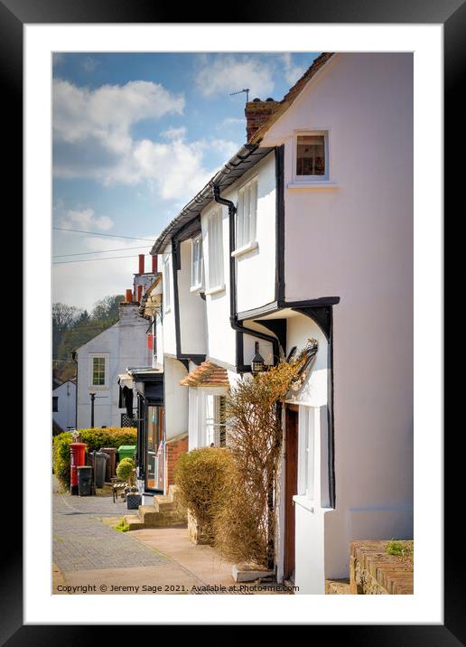 The Charming Village of Sutton Valence Framed Mounted Print by Jeremy Sage
