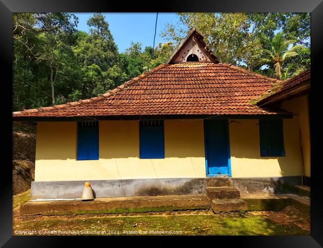 well preserved old house in Kerala India  Framed Print by Anish Punchayil Sukumaran
