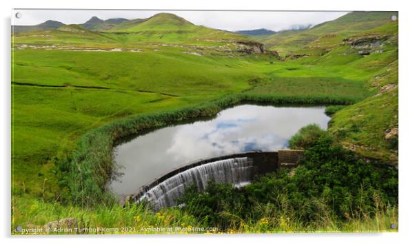Langtoon Dam, Golden Gate Highlands National Park, Free State, South Africa Acrylic by Adrian Turnbull-Kemp