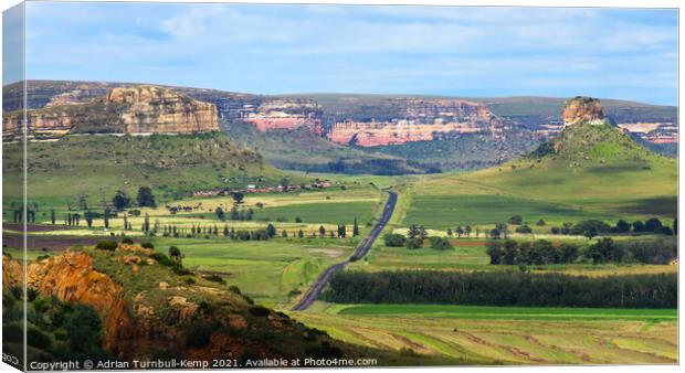 Surrender Hill, Fourtiesburg, Free State, South Africa Canvas Print by Adrian Turnbull-Kemp