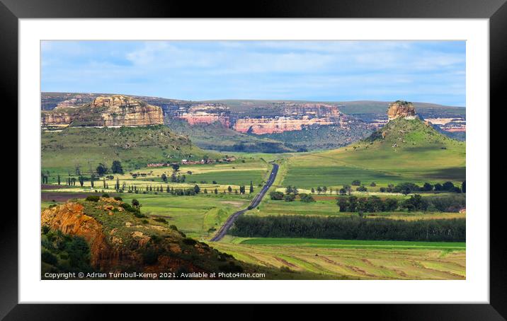 Surrender Hill, Fourtiesburg, Free State, South Africa Framed Mounted Print by Adrian Turnbull-Kemp