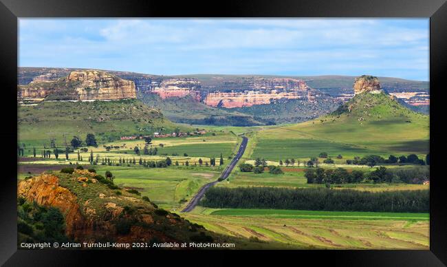 Surrender Hill, Fourtiesburg, Free State, South Africa Framed Print by Adrian Turnbull-Kemp
