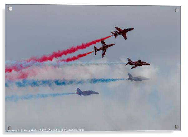 Red Arrows Acrylic by Rory Hailes