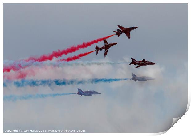 Red Arrows Print by Rory Hailes