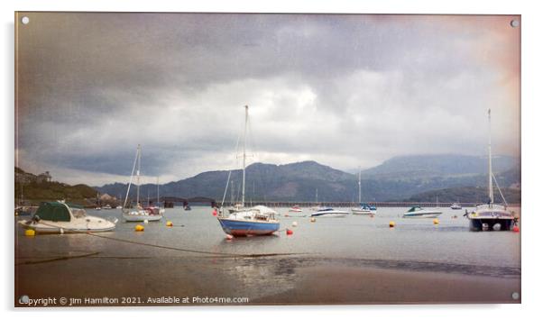 Barmouth Wales. Acrylic by jim Hamilton