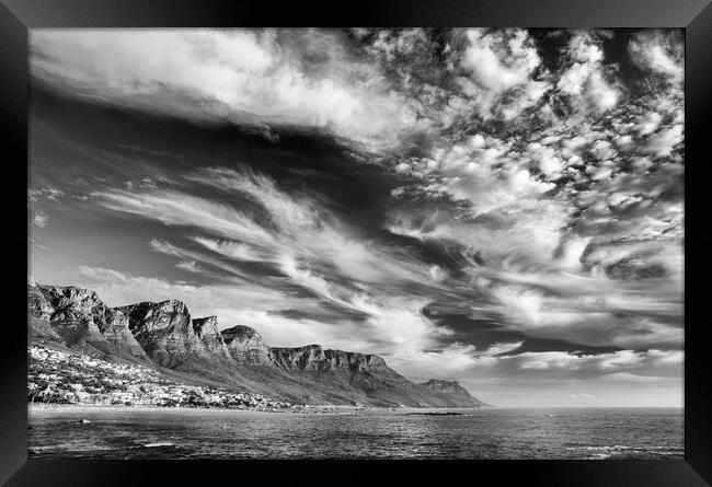 12 Apostles South Africa Landscape 2 Framed Print by Neil Overy