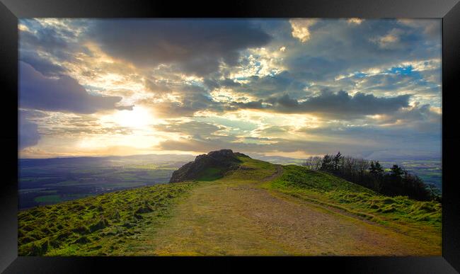 The Wrekin Hill Framed Print by simon alun hark