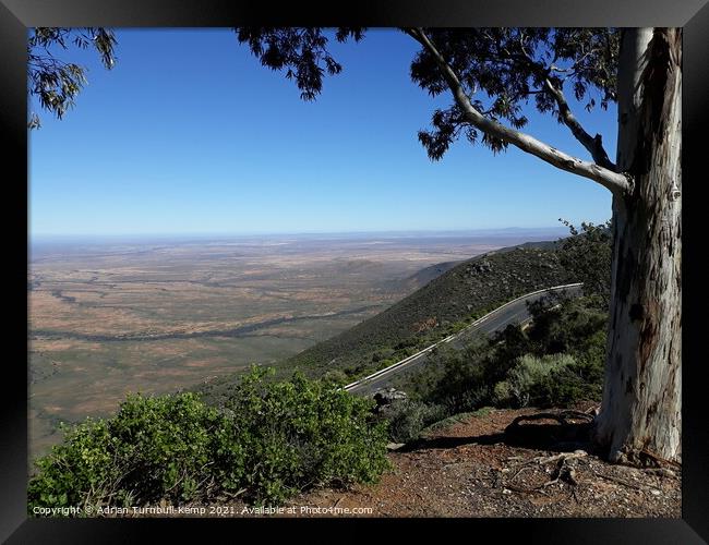 View from van Rhyn Pass near Vanrhynsdorp , Western Cape Framed Print by Adrian Turnbull-Kemp