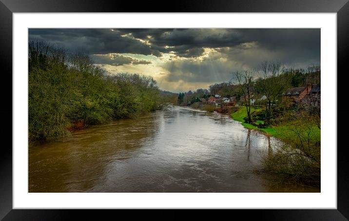 View on the Severn Framed Mounted Print by simon alun hark