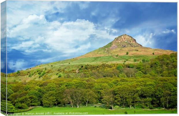 Roseberry Topping Canvas Print by Martyn Arnold