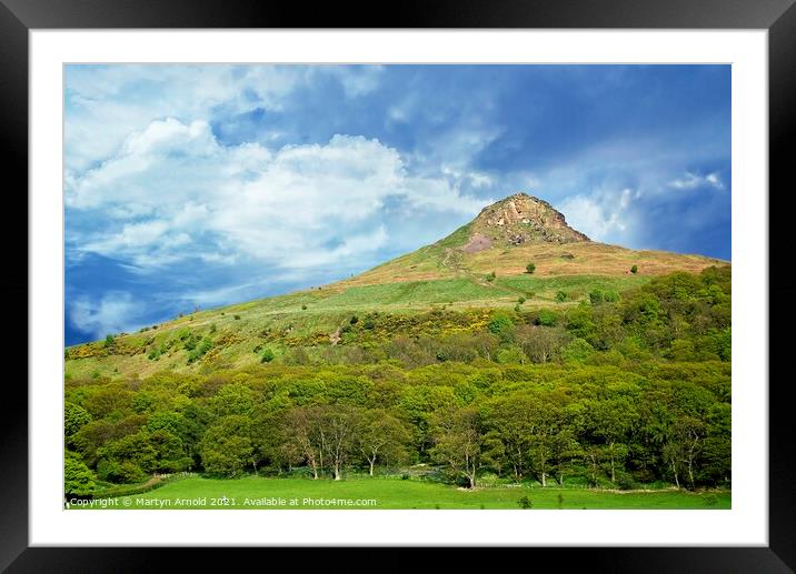 Roseberry Topping Framed Mounted Print by Martyn Arnold