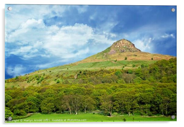 Roseberry Topping Acrylic by Martyn Arnold