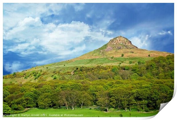 Roseberry Topping Print by Martyn Arnold