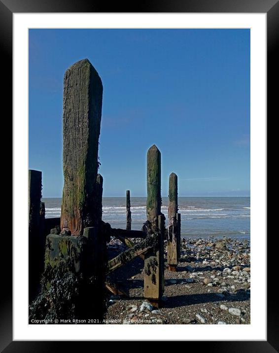 At The Groyne  Framed Mounted Print by Mark Ritson