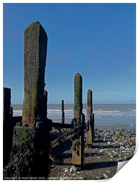 At The Groyne  Print by Mark Ritson
