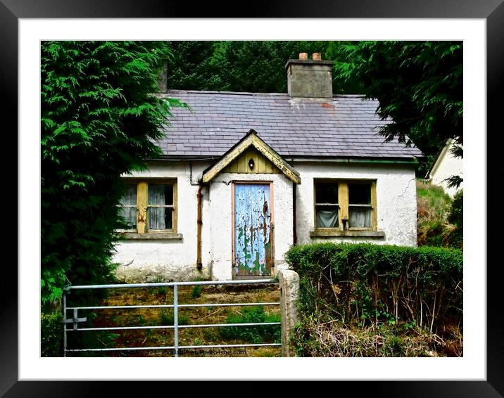 Abandoned Irish Cottage Framed Mounted Print by Stephanie Moore