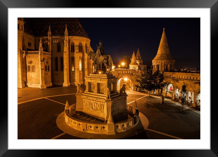 Night in Castle District of Budapest City Framed Mounted Print by Artur Bogacki